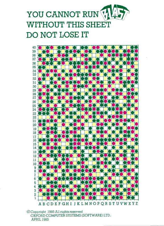 Code sheet