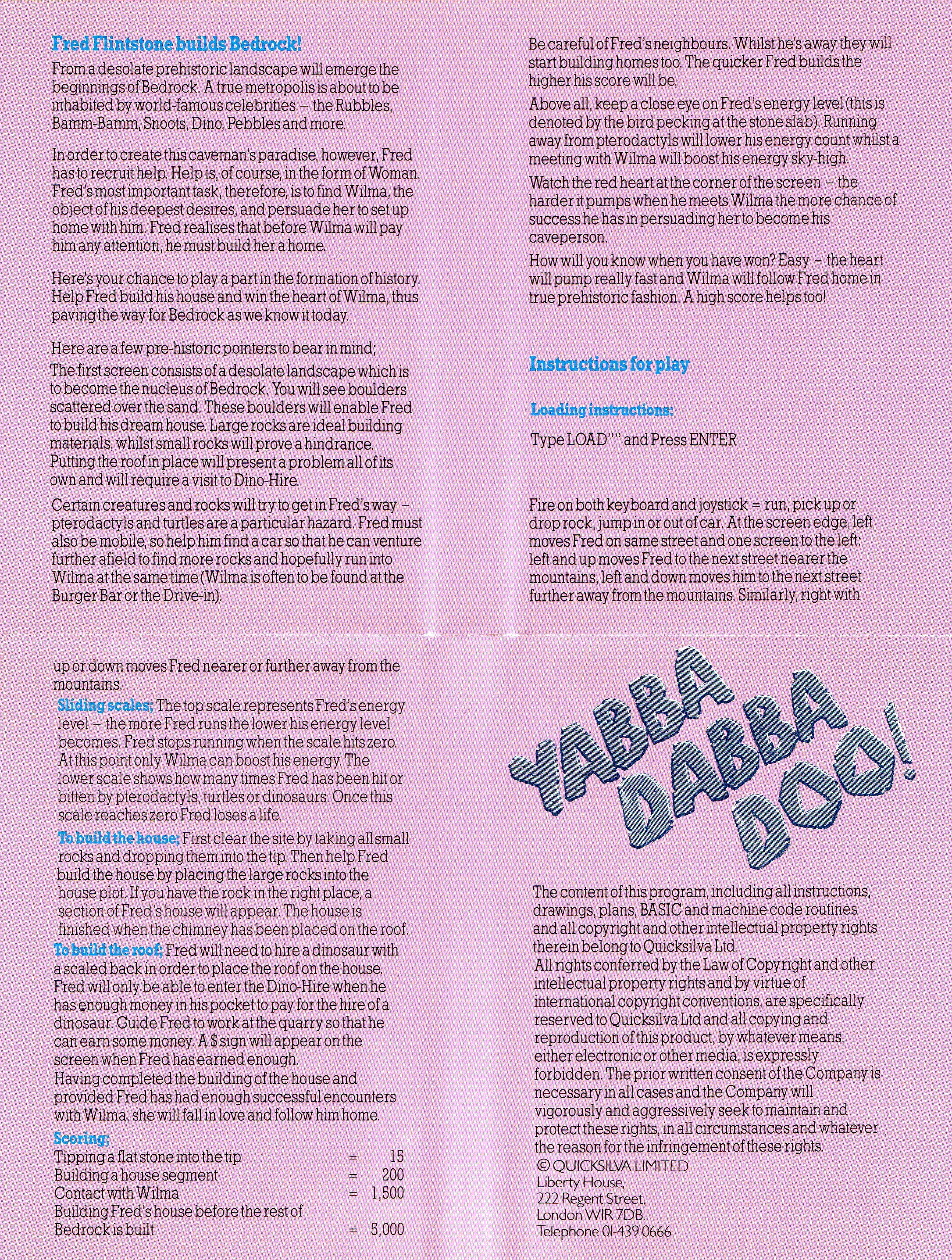 Scanned instructions