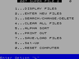 Running screen