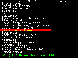 Running screen