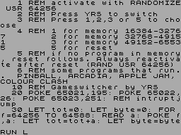 Running screen