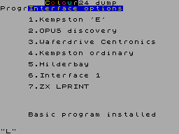 Running screen