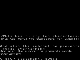 Running screen