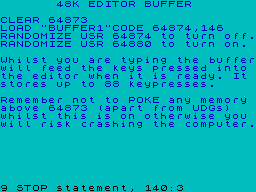 Running screen