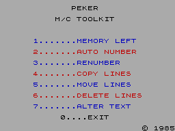 Running screen