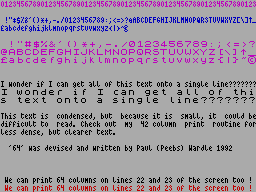 Running screen