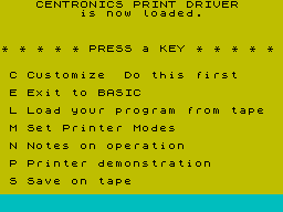 Running screen