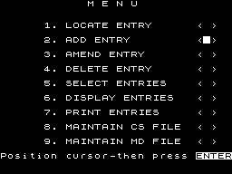 Running screen