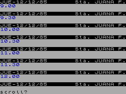 Running screen