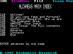 Running screen