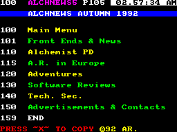 Running screen