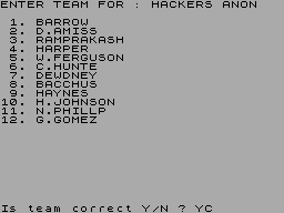 Running screen