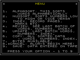 Running screen