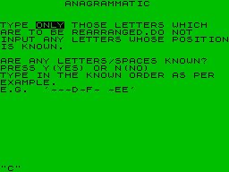 Running screen