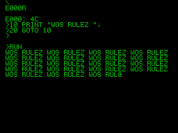 Running screen