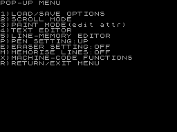 Running screen