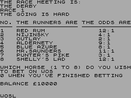 Running screen