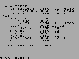 Running screen