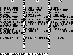 Running screen