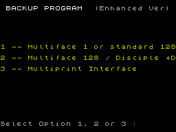 Running screen