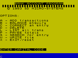 Running screen