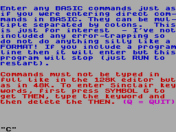 Running screen