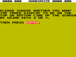 Running screen