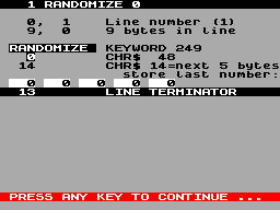 Running screen