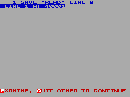 Running screen