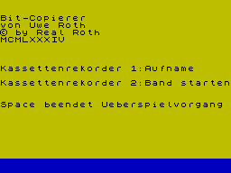 Running screen