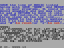 Running screen