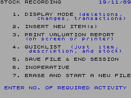 Running screen
