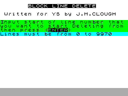 Running screen