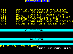 Running screen