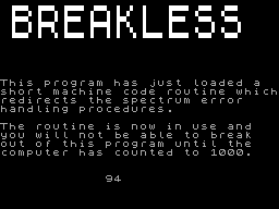 Running screen