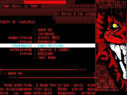 Running screen