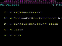 Running screen