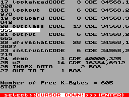 Running screen