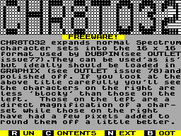 Running screen