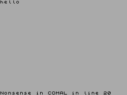 Running screen