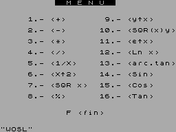 Running screen