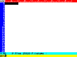 Running screen