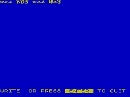 Running screen