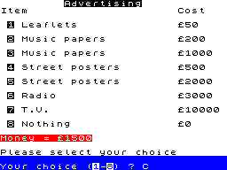 Running screen