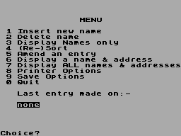 Running screen