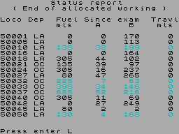 Running screen
