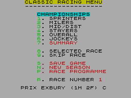 Running screen