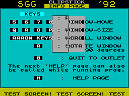 Running screen
