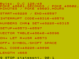 Running screen