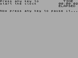 Running screen
